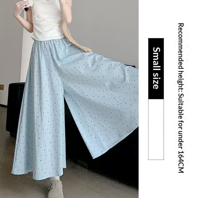 High-Waisted Draping Ice-Silk Wide-Leg Pants | Breathable Summer thumbnail 6