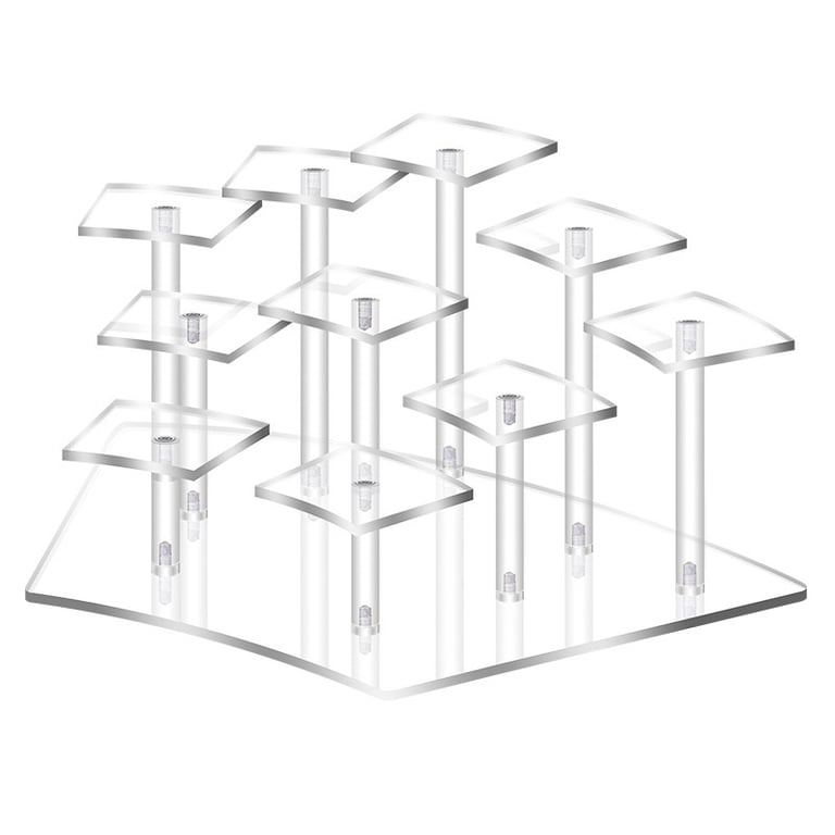 Acrylic Tiered Display Stand Desk Organizer for Figurines & Collectibles thumbnail 2
