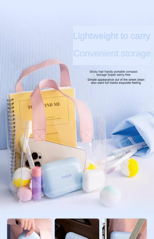 Portable Pet Hair Remover With Lid | Reusable Lint Roller thumbnail 8