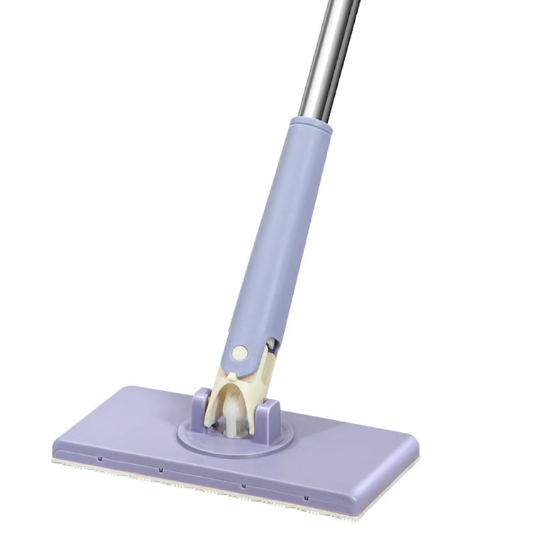 Mini Lazy Mop with Disposable Face Towel Clips | Compact Bathroom Cleaner