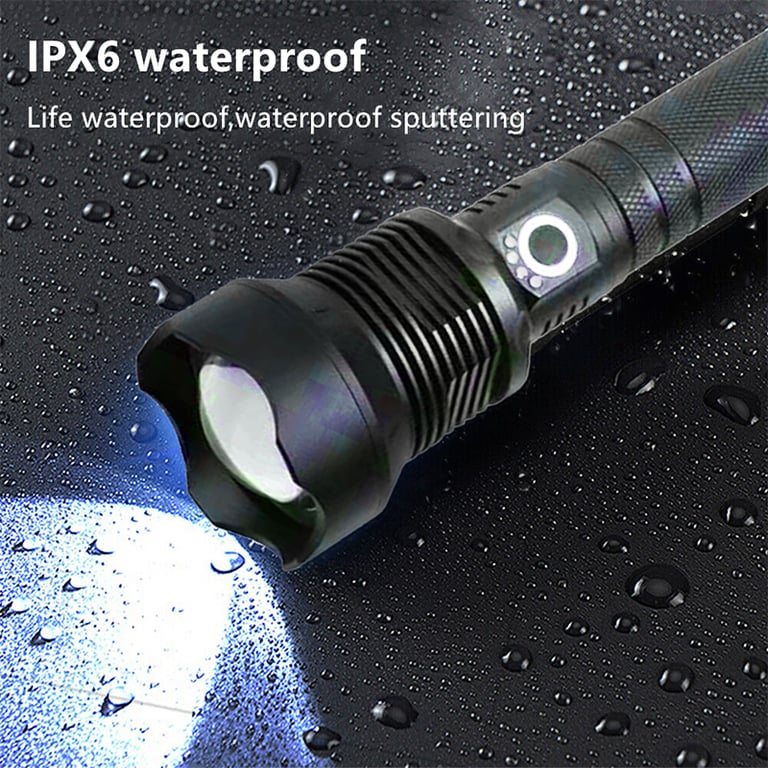 9900000LM LED Flashlight Rechargeable Zoom Torch | Super Bright thumbnail 9