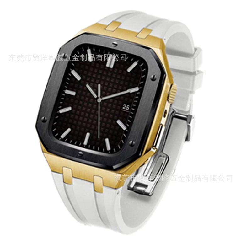 Stainless Steel Smartwatch Case with Fluororubber Band | Luxury Sports Watch thumbnail 19