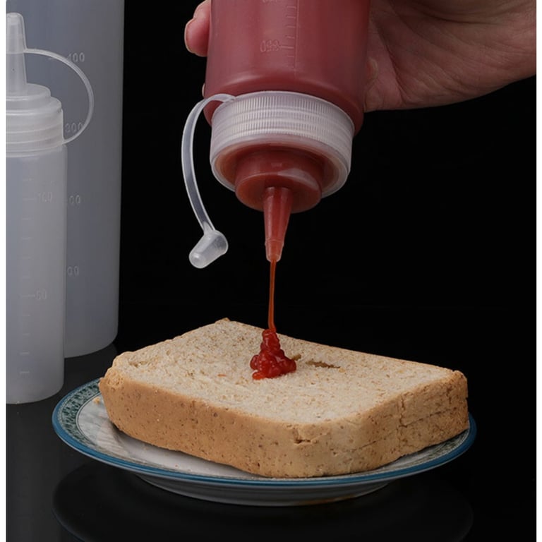 8 Pack Squeeze Sauce Bottles 500ml | Leak-Proof Condiment Dispensers thumbnail 6