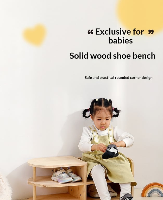 Children's Shoe-Changing Stool with Integrated Entryway Seating and Storage thumbnail 14