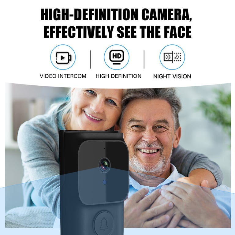 Smart WiFi Video Doorbell with Indoor Monitor | Wireless Security Camera thumbnail 12