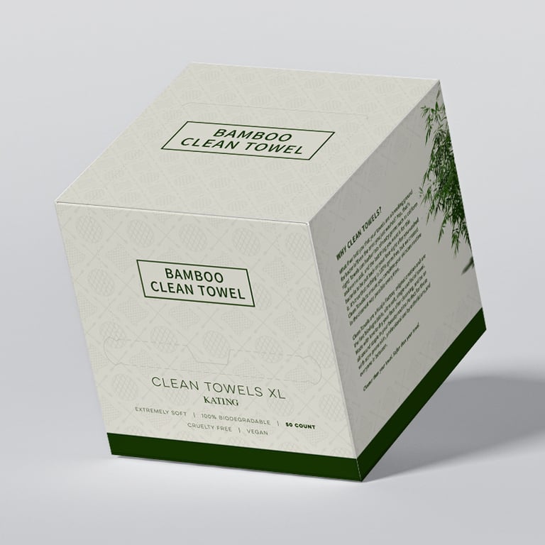 Bamboo-Fiber Disposable Face Towels | Soft, Eco-Friendly, XL Box thumbnail 2