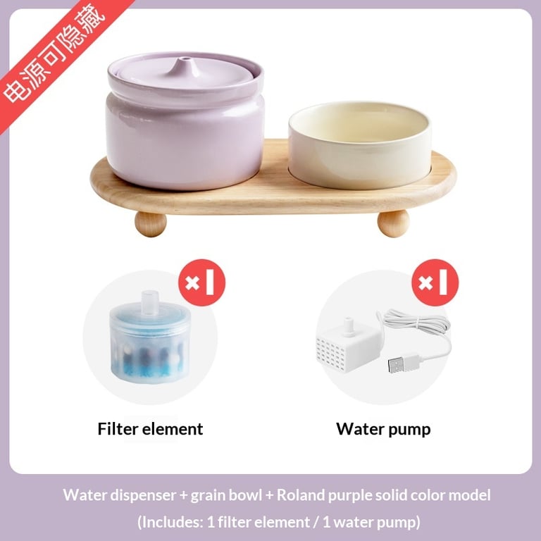 Cat Ceramic Automatic Circulating Filter Water Dispenser | Home & Kitchen thumbnail 19