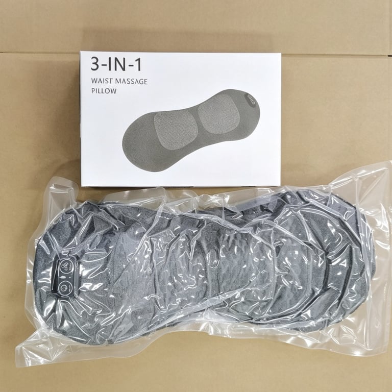 Lumbar Pillow Massage Heating Waist Pad | Office Back Support