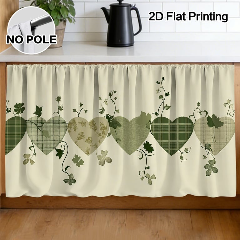 Autumn Thanksgiving Halloween Kitchen Storage Rack Decorative Curtain With Rod thumbnail 13