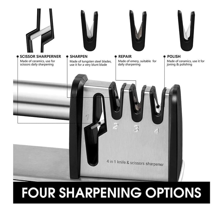Non-Slip Kitchen Knife Sharpener | 4-Stage Professional Tool Canada thumbnail 15