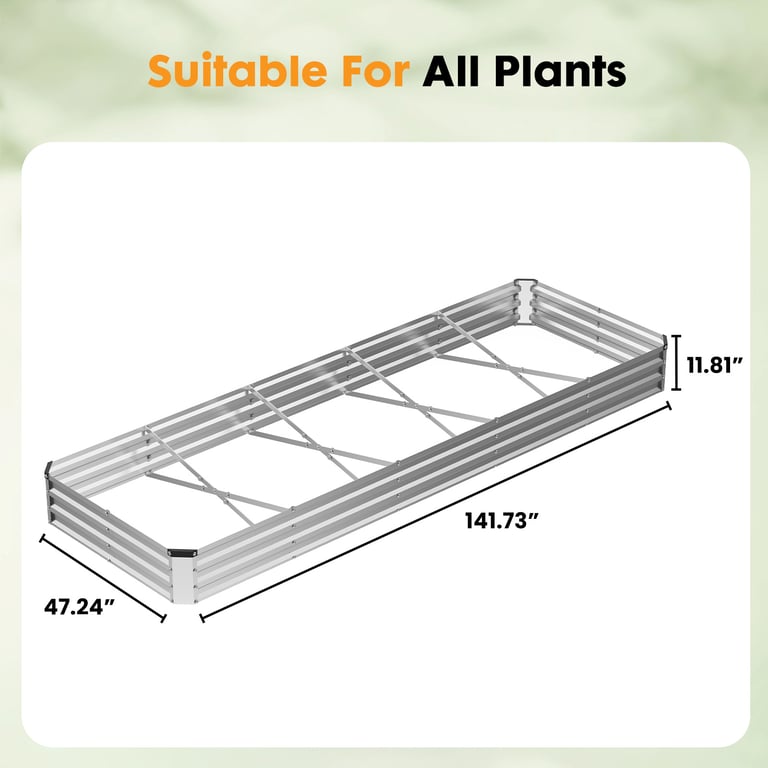 Galvanized Raised Garden Bed | Rust-Resistant Steel Planting Box thumbnail 11