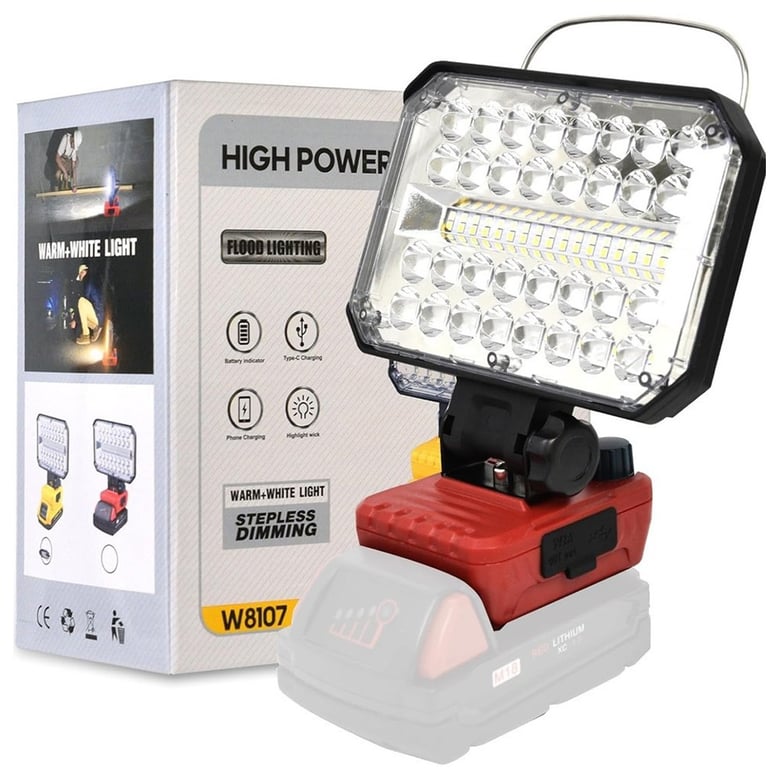 LED Work Light for Milwaukee M18 18V | Cordless USB Charging thumbnail 3