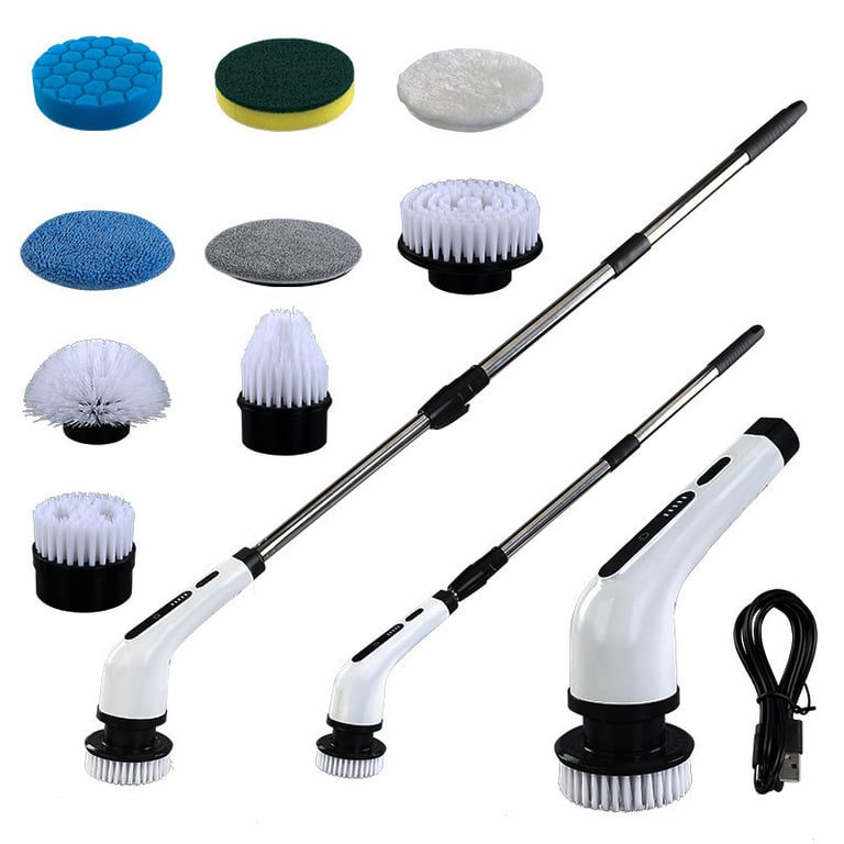Electric Cleaning Brush with Extendable Handle | Cordless Scrubber thumbnail 7