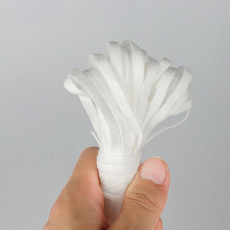 5mm 75 Yards White Flat Elastic Band | Resistance Band for Sewing thumbnail 2
