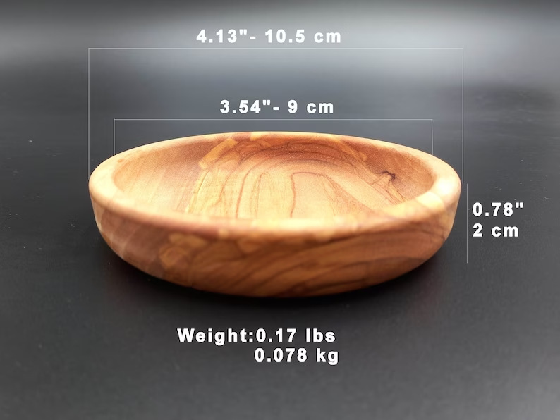 Ice Crackle Glaze Olive Wood Dipping Bowl | Home & Kitchen thumbnail 10