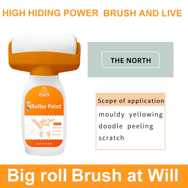 Orange Wall Roller Touch-up Paint | Water-Based, Low-Odor, All-in-One thumbnail 6