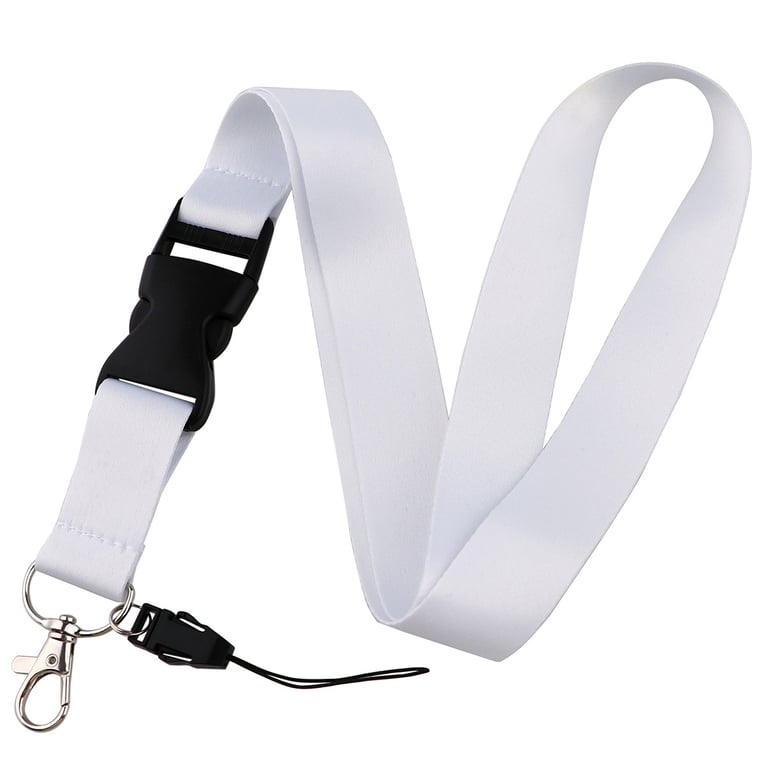 Elegant Solid-Color Phone Lanyard | Secure Neck Strap with Metal Clasp thumbnail 1