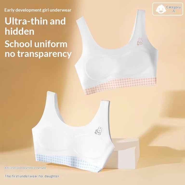 Ice-Silk Training Bra for Young Girls | Posture-Correcting Chest Pad thumbnail 7