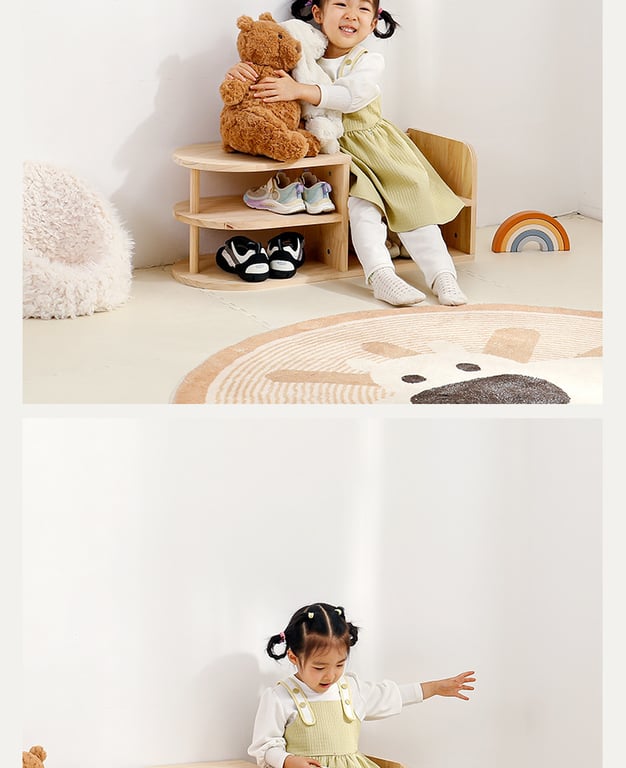 Children's Shoe-Changing Stool with Integrated Entryway Seating and Storage thumbnail 11