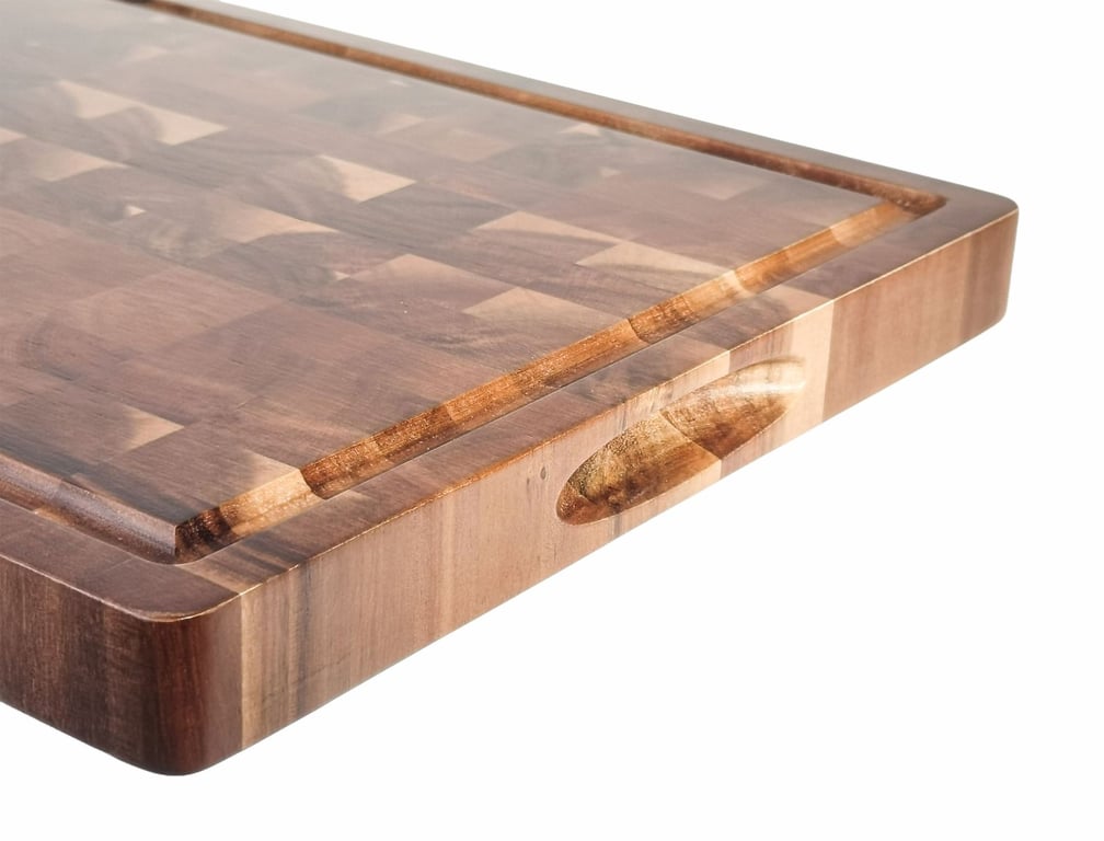 Wooden Cutting Board with Juice Groove & Serving Tray | Acacia thumbnail 4