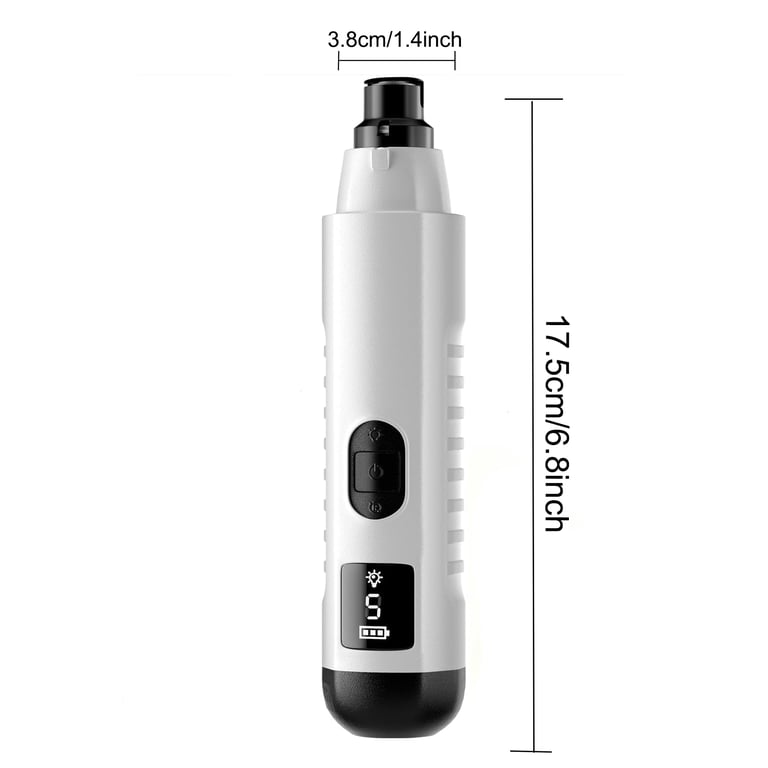 2026 New Silent Groom Pro Dog Nail Grinder, 5-Speed Dog Nail Grinder With Led Light, Quiet Painless Paws Grooming For Small Medium Large Dogs, USB Rechargeable thumbnail 5