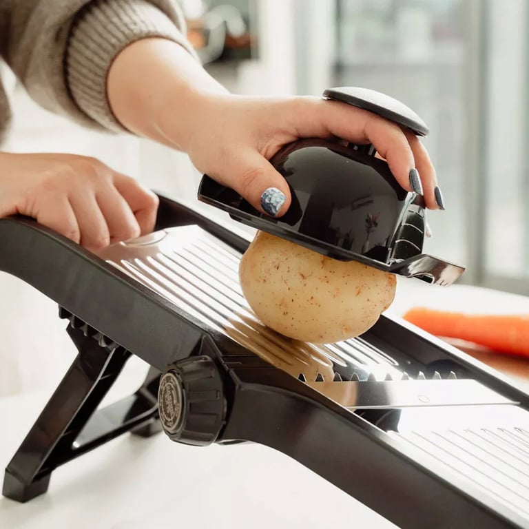 Professional Mandoline Slicer Stainless Steel | Vegetable Fruit Cutter thumbnail 7