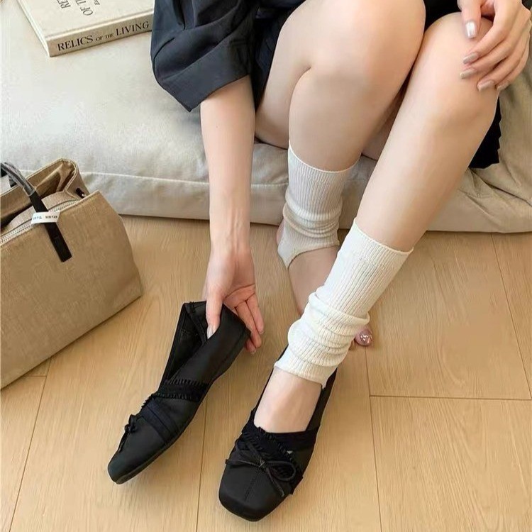 Women Vintage Ruffle Ballet Flats with Cross Band Bow | Comfort Daily Wear thumbnail 6