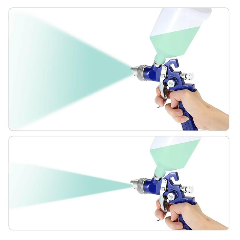 2 X HVLP Spray Gun Kit Air Gravity Feed Vehicle Car Paints1.4MM 0.8MM Nozzle thumbnail 18