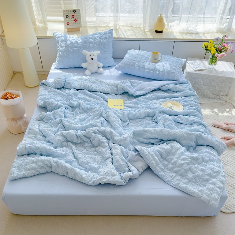 Summer Cooling Quilt Double-Size | Lightweight Breathable Bedding thumbnail 5