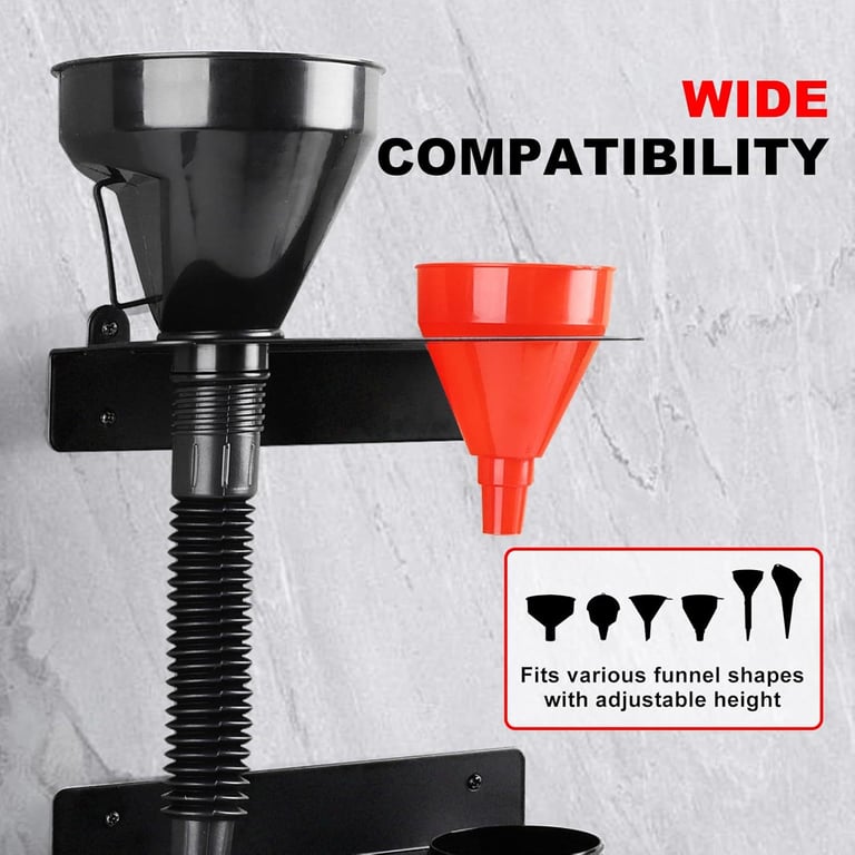 Wall-Mounted Funnel Paint Bottle Storage Rack | Home & Kitchen Organization thumbnail 10