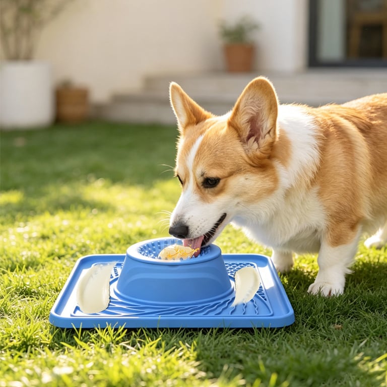 Silicone Slow-Feeding Dog Bowl | Anti-Gulping Pet Feeder Canada thumbnail 5