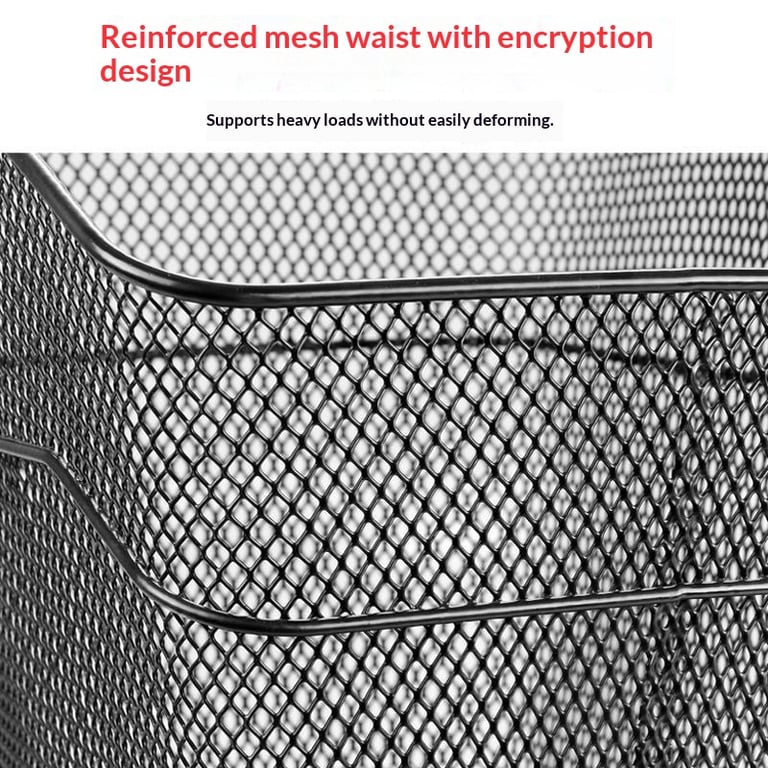 Mountain Bike Rear Rack Basket | Durable Metal Mesh Storage thumbnail 15