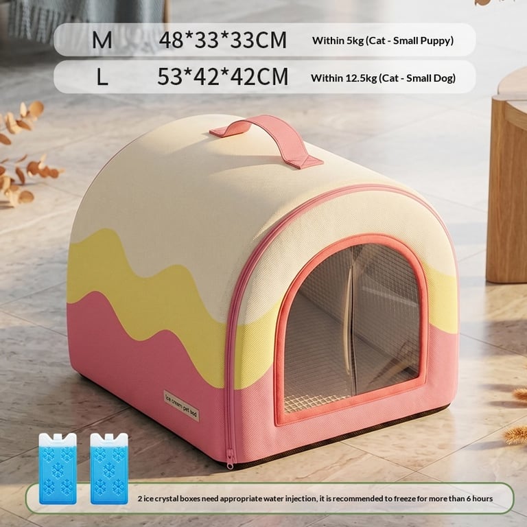 Portable Cooling Dog Bed All-Season | Ice Pack Pet Nest Canada thumbnail 3