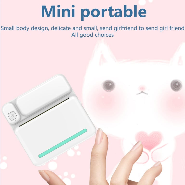 Mini Thermal Printer Bluetooth | Portable Photo Label Printing Machine thumbnail 16