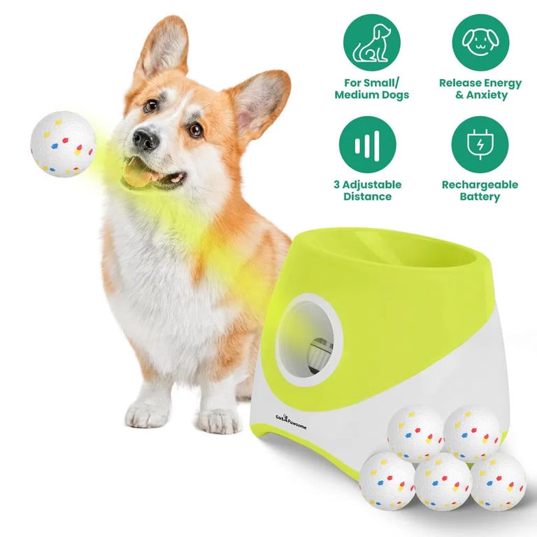 Automatic Dog Ball Launcher Rechargeable | 3 Distance Settings thumbnail 2