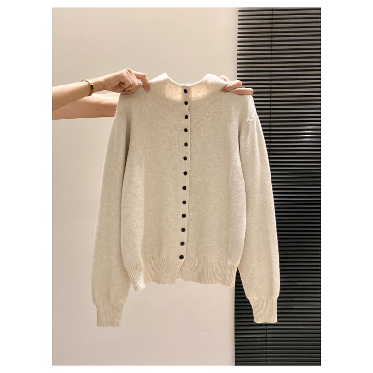 Women's Stand-Collar Knitted Cardigan | Thickened Loose-Fit Sweater thumbnail 6