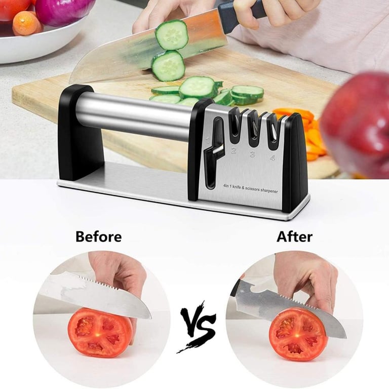 Non-Slip Kitchen Knife Sharpener | 4-Stage Professional Tool Canada thumbnail 10