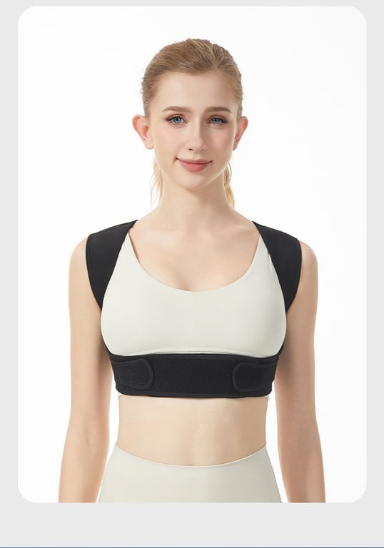 Adjustable Shoulder Support Band | Comfortable Back Brace thumbnail 2