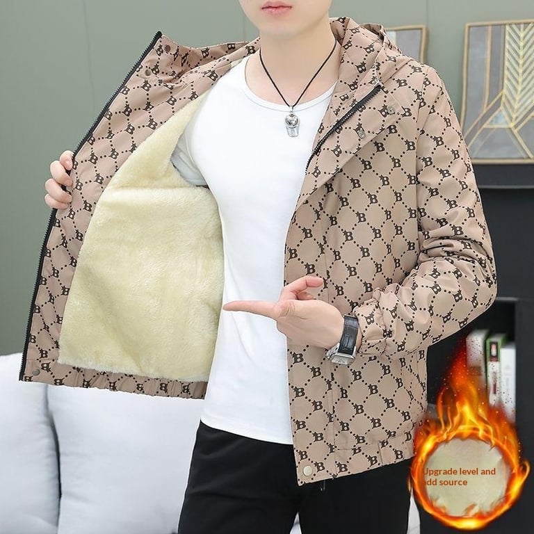 Thickened Fleece-Lined Workwear Jacket for Men | Commuter Style thumbnail 8