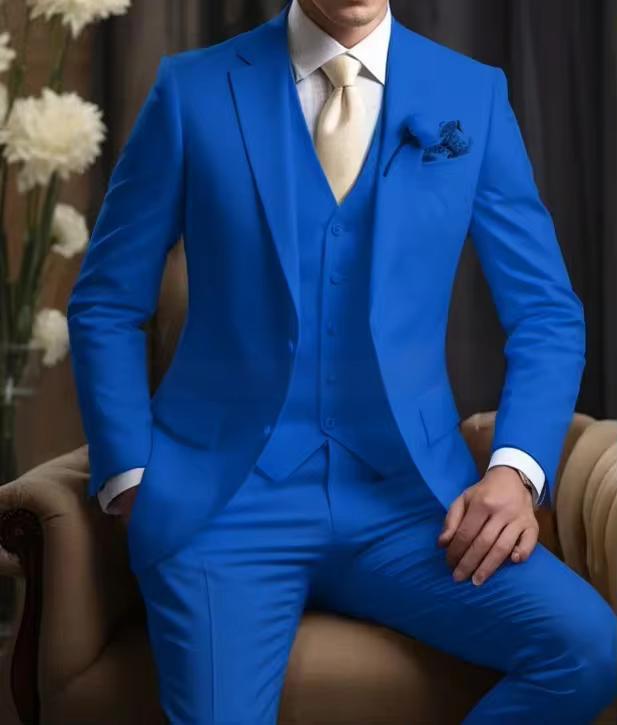 Elegant Business Banquet Suit Set For Men | Three-Piece Formal Wear thumbnail 4