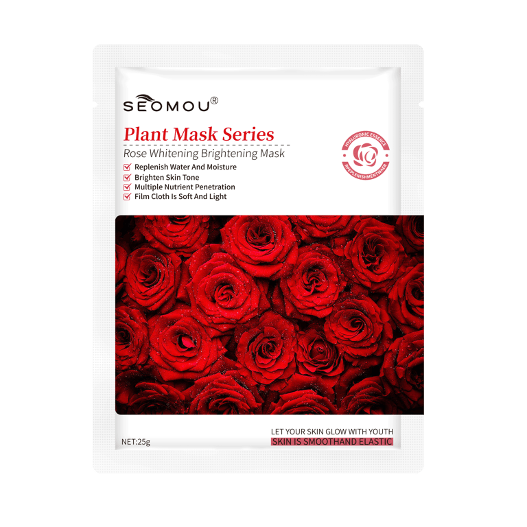 SEOMOU Rose Whitening Brightening Sheet Mask | Hydrating Facial Care