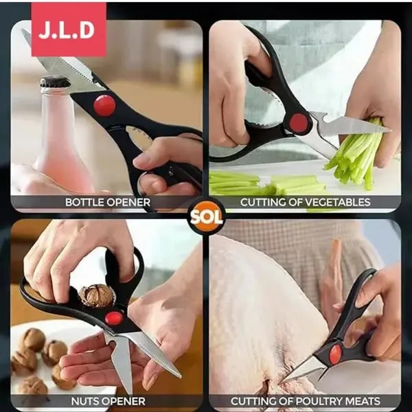 Multi-Purpose Kitchen Scissors with Nutcracker & Bottle Opener Canada thumbnail 7