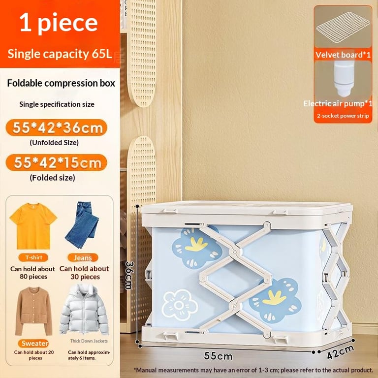 Foldable Plastic Storage Cabinet No Installation | Multi-Layer Organizer thumbnail 8