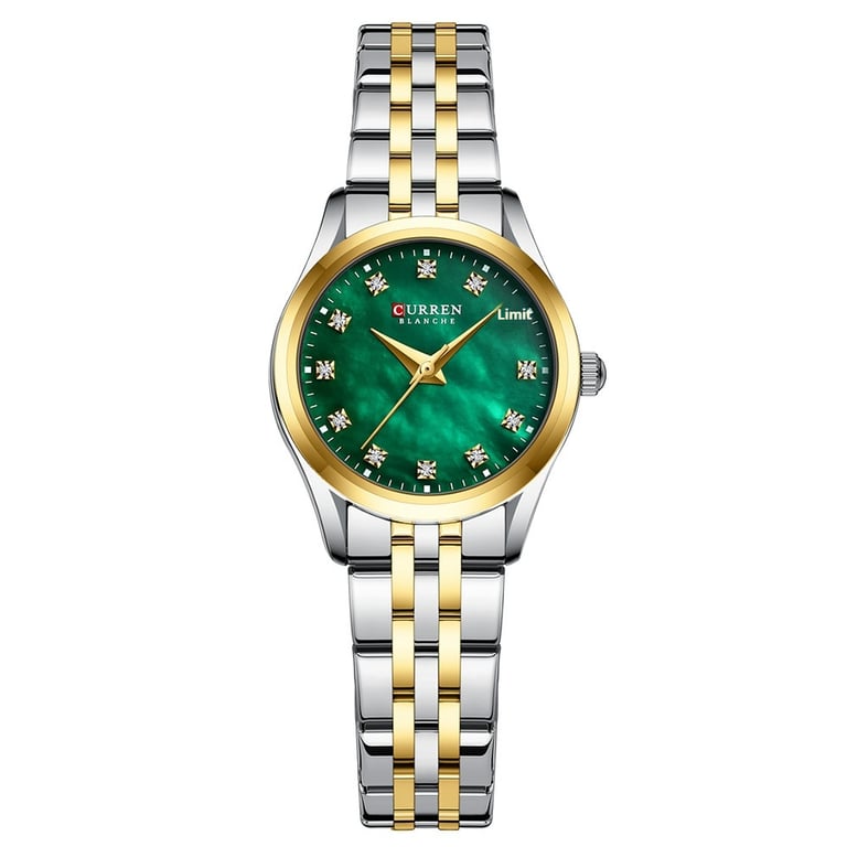 Rhinestone Ultra-Thin Women's Watch | Mother-of-Pearl Stainless Steel thumbnail 3