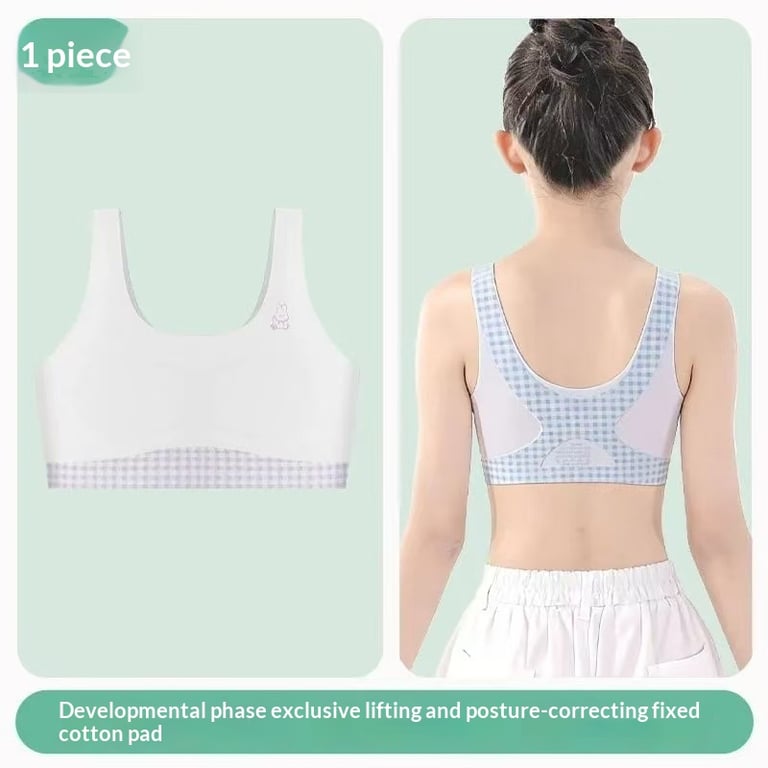 Ice-Silk Training Bra for Young Girls | Posture-Correcting Chest Pad thumbnail 4