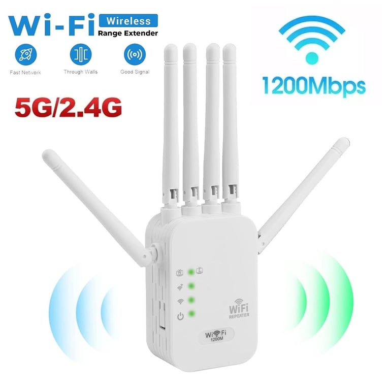 Dual-Band WiFi Signal Booster 1200M | Gigabit Wireless Repeater Canada thumbnail 3