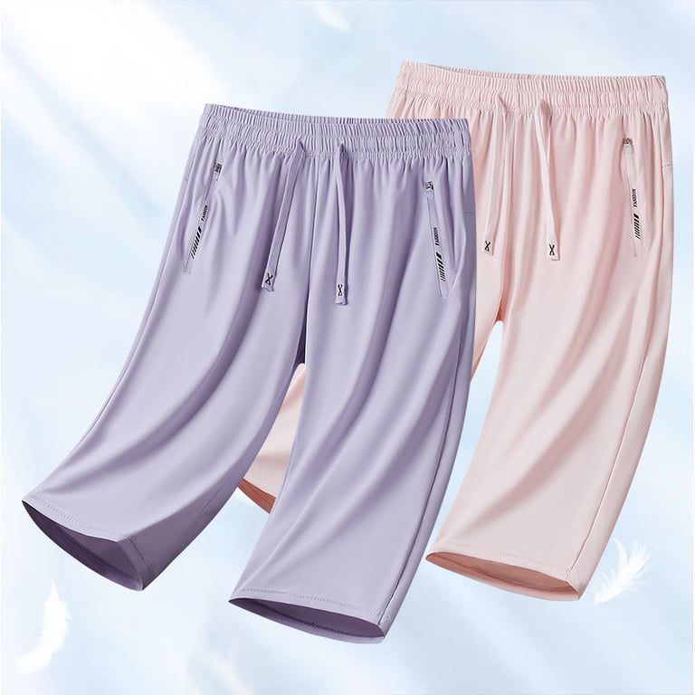 Summer Couple High-Elastic Ice Silk Quick-Drying Pants Canada thumbnail 1