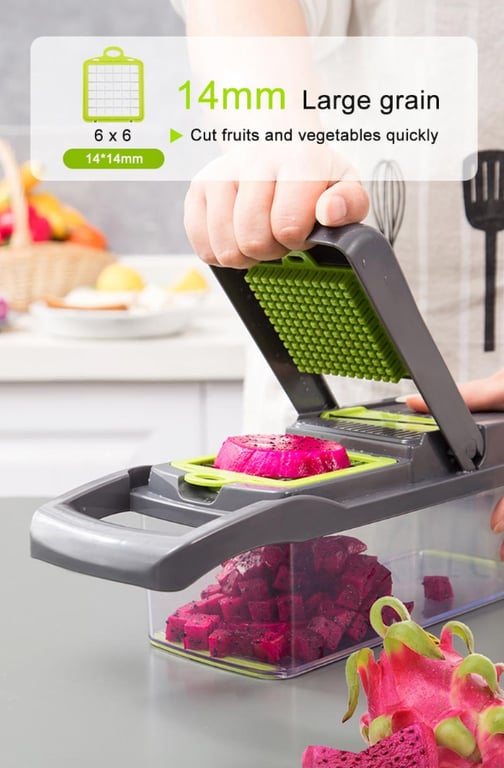 15-In-1 Vegetable Fruit Chopper Cutter for Home & Kitchen | Food Dicer Slicer thumbnail 14