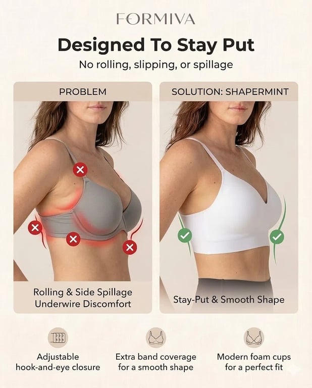 Supportive Comfort Wireless Shaping Bra thumbnail 12