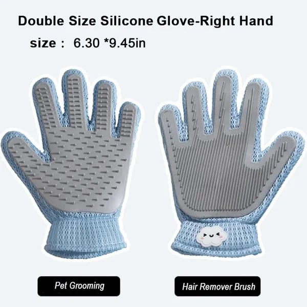 2-in-1 Pet Grooming Glove | Deshedding Brush for Cats & Dogs thumbnail 2